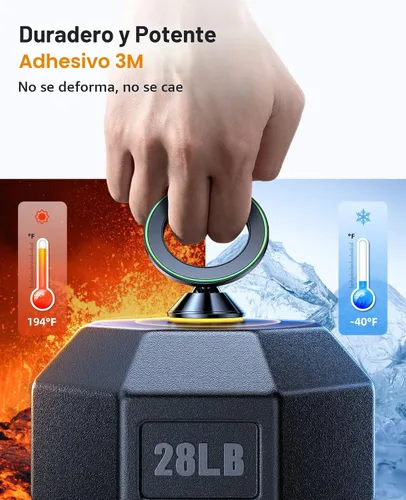 Miniatura 3 de VICSEED 2025 Mejora para Montura de Coche MagSafe, [Resistencia a Alta y Baja Temperatura de Grado Militar] Soporte Magnético para Teléfono