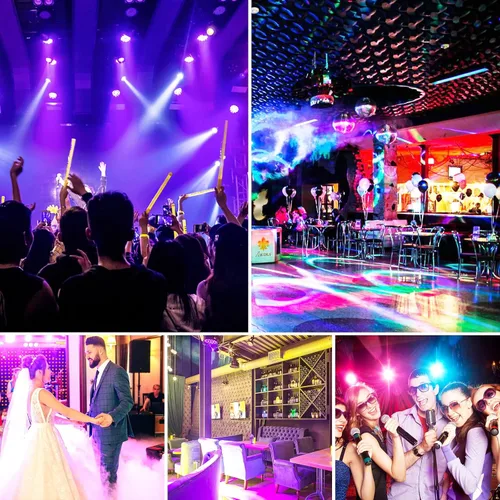 Miniatura 6 de HOLDLAMP Luces Par recargables de 36 W RGB alimentadas por batería, luces LED inalámbricas para DJ, activadas por sonido y control remoto para 1