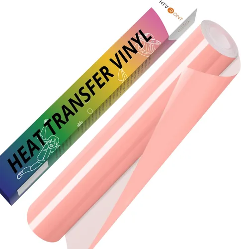 Miniatura 26 de HTVRONT Vinilo HTV de transferencia de calor blanco - 30,5 cm x 36,6 metros de vinilo blanco para planchar para camisetas, rollo de vinilo HTV