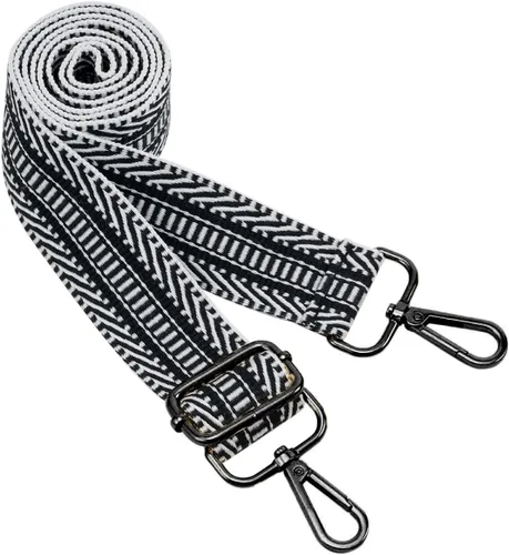 Miniatura 172 de ZOOEASS Hebillas de níquel Correa ancha para el hombro ajustable de repuesto para cinturón de pistola, hebilla de guitarra estilo bandolera