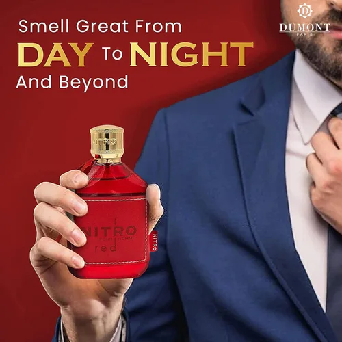 Miniatura 5 de Dumont NITRO RED - 3.4 oz - Eau De Parfum - Perfume de lujo para hombres - Fragancia frutal, amaderada, floral y masculina - Bruma de colonia