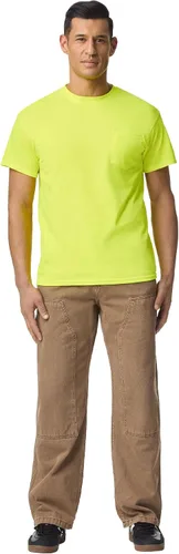 Miniatura 7 de Gildan Camisetas de trabajo DryBlend para hombre con bolsillo, 2