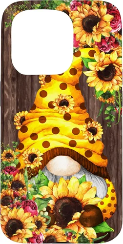 Miniatura 14 de Yellow Sunflower Gnome for Women Cute Summer Flower Pattern Case for iPhone 17