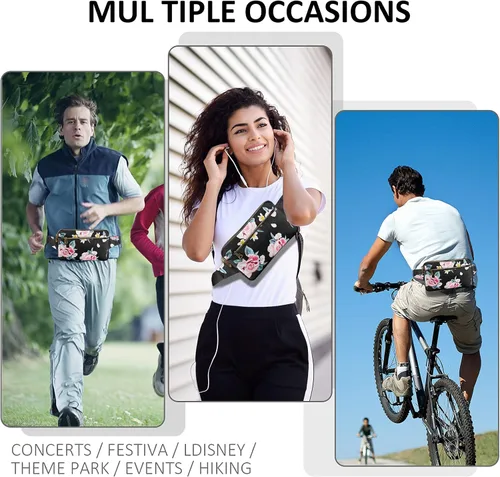 Miniatura 6 de Riñoneras para mujeres y hombres, niñas, niños, adolescentes, riñonera, linda, riñonera, casual, para Disney, viajes, al aire libre, entrenamiento