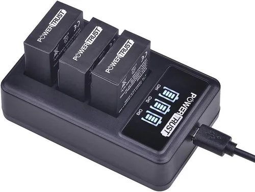 Miniatura 6 de Paquete de 3 baterías de repuesto AHDBT-301 AHDBT-302 para cámara de acción Gopro HD Hero 3+ Hero3 + cargador de batería USB LED de 3 ranuras