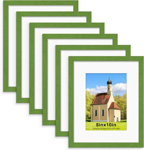 Miniatura 27 de PEALSN - Juego de 6 portarretratos de 5 x 7 pulgadas para fotos de 4 x 6 pulgadas con paspartú/5 x 7 pulgadas sin paspartú, para montaje en Negro