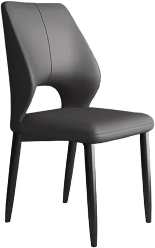 Miniatura 23 de YVYKFZD Simple Dining Chairs Set, PU Leather Kitchen Chairs, Armless Dining Room Chair with Metal Legs, Upholstered Living Room Chair, for Bedroom