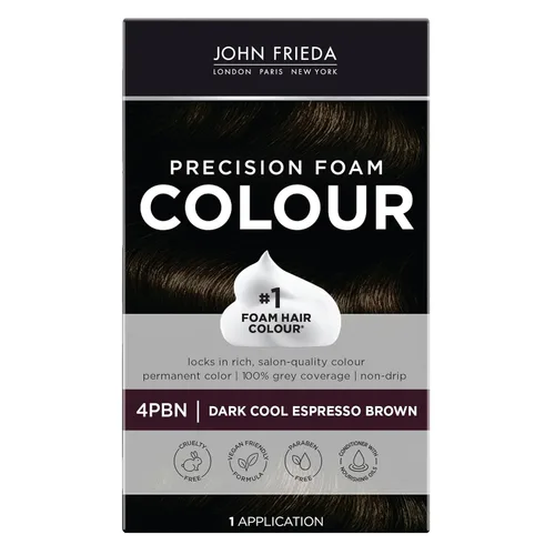 Miniatura 16 de Espuma de color John Frieda, precisión 4R Rojo Oscuro Marrón