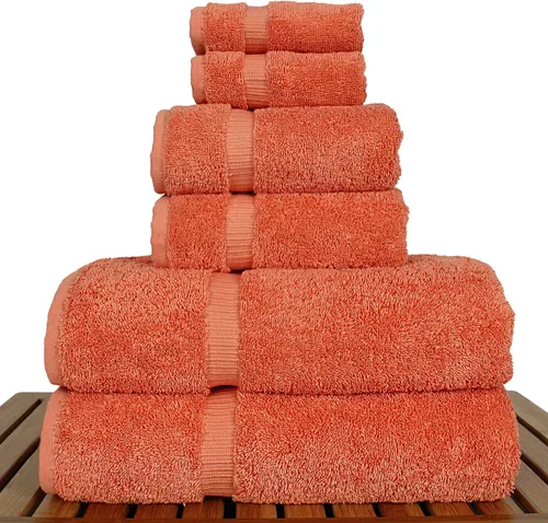 Miniatura 65 de Colección de calidad de hotel y spa, altamente absorbente y de secado rápido, 100% algodón turco, 750+ GSM, toallas ecológicas, toallas con borde