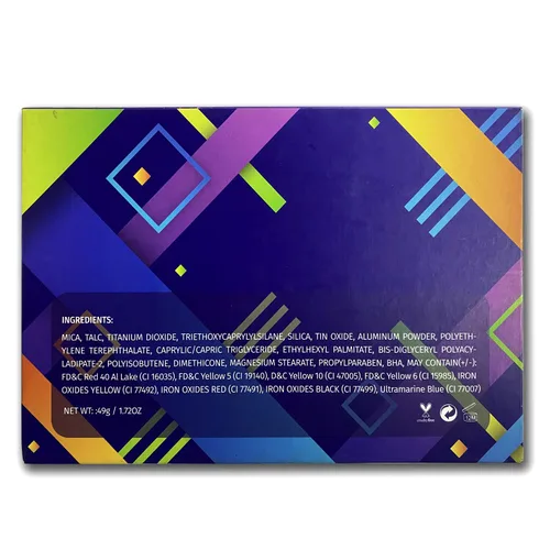 Miniatura 7 de Afflano Paleta de sombras de ojos de neón colorida, alta pigmentación, maquillaje brillante para el día del orgullo, sombra de ojos arco iris, Neón