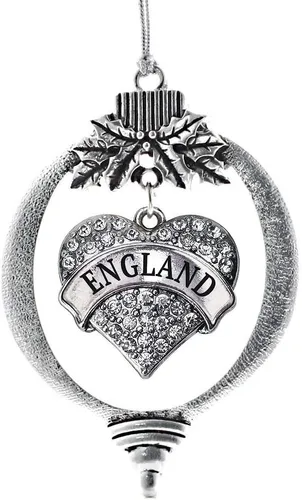 Miniatura 13 de Inspired Silver Adornos festivos de dije de corazón pave de plata con circonitas cúbicas