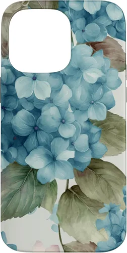 Miniatura 21 de Watercolor Shabby Chic Blue Hydrangeas Flower Case for iPhone 17