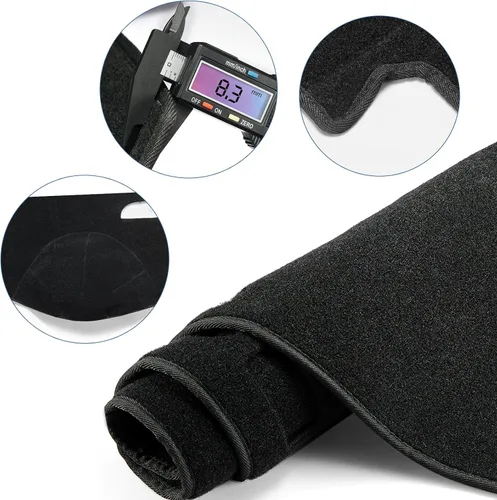 Miniatura 7 de Alfombrilla para salpicadero compatible con Chevy Tahoe Suburban Denali Avalanche 07-14, GMC Yukon/XL, Chevy Silverado 07-13, GMC Sierra sin altavoz