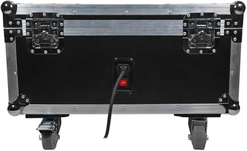 Miniatura 6 de Rockville Best Charge 60 Funda de carretera de carga para (6) mejores luces Par 60, madera contrachapada duradera y aluminio, apilable con ruedas
