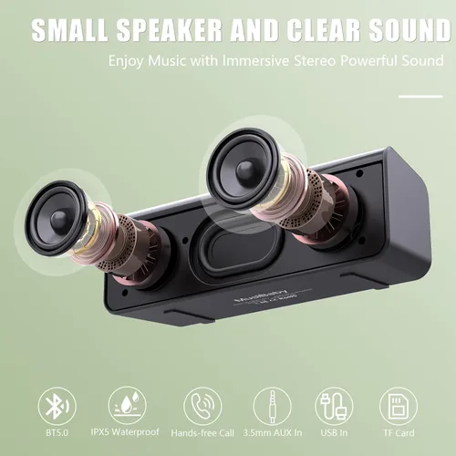 Miniatura 2 de Musibaby Altavoz Bluetooth pequeño, regalos para mujeres, madres, mamá, esposa, ella, altavoces portátiles impermeables inalámbricos con sonido