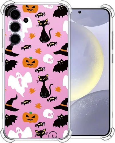 Miniatura 59 de Funda transparente de Halloween para Google 6a, con patrón de fantasma, funda protectora de TPU suave, delgada, a prueba de golpes, para niños