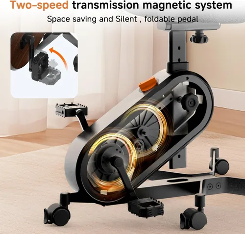 Miniatura 7 de Silla de fitness de oficina para bicicleta estática Negro