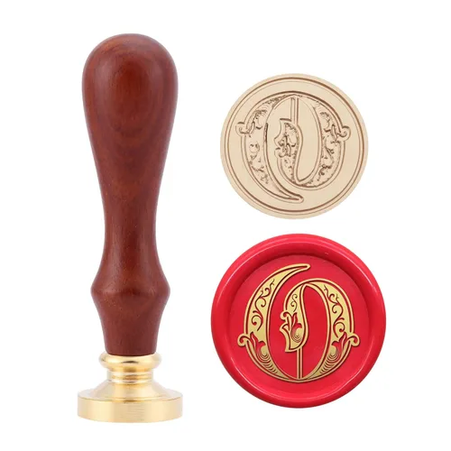 Miniatura 18 de Yoption Sello de cera del alfabeto gótico vintage, sello de cera, sello de cera para tarjeta de Acción de Gracias, sobre, envoltura de regalos