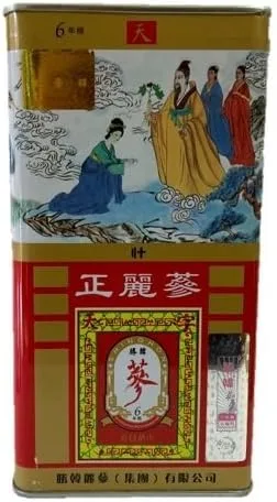 Raíces secas de ginseng rojo coreano Shing Hon 6 años de grado celestial (2.65 oz)