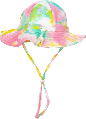 Miniatura 2 de DASMINI Baby Girls Sun Hat Cute Flower Toddler Summer Outdoor Infant Beach Wide Brim Flowers and tie dye