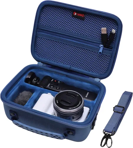 Miniatura 9 de XANAD Funda rígida para cámara Sony Alpha ZV-E10 / ZV-1 / ZV-1F / ZV-1 II Vlogging con kit de accesorios Vlogger trípode (GP-VPT2 BT) y micrófono