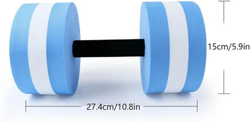 Miniatura 3 de Mancuernas de agua, mancuernas de ejercicio acuático, juego de 2 mancuernas de espuma para ejercicio aeróbico de agua, resistencia para la piscina