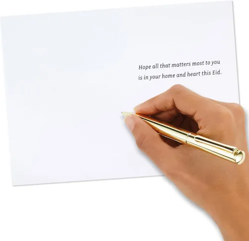 Miniatura 5 de Hallmark Hilo dorado Eid al-Fitr o Eid Al-Adha (6 cartas con sobres) Fe, familia y amor
