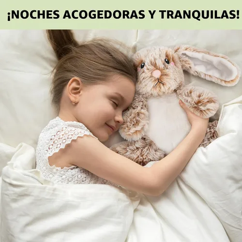 Miniatura 4 de Conejos Microondables y con Peso De Felpa - Almohadilla Calentable de 1.5 Libras Sin Perfume para Alivio del Dolor de Cólicos Menstruales y Conejito