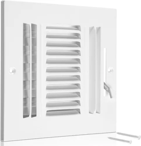 Miniatura 7 de Rejilla de techo – Cubiertas de ventilación de aire para techo o pared del hogar – 10 x 4 pulgadas (apertura de conducto), cubierta de rejilla