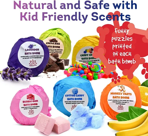 Miniatura 4 de Juego de bombas de baño para niños con juguetes sorpresa en el interior para niños (cachorros pequeños)