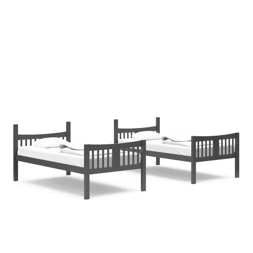 Miniatura 12 de Storkcraft Caribou Litera Twin sobre Twin (Gris) - Certificado GREENGUARD Gold, Literas Twin para Niños, Se Convierte en 2 Camas Twin Individuales