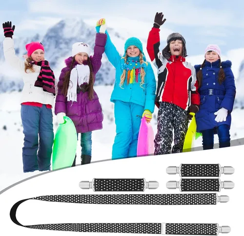 Miniatura 7 de SATINIOR 8 clips de guantes para niños, clips de vestir para sombrero, guantes ajustables, clip de tirantes elástico, clip para guantes pequeños, 3