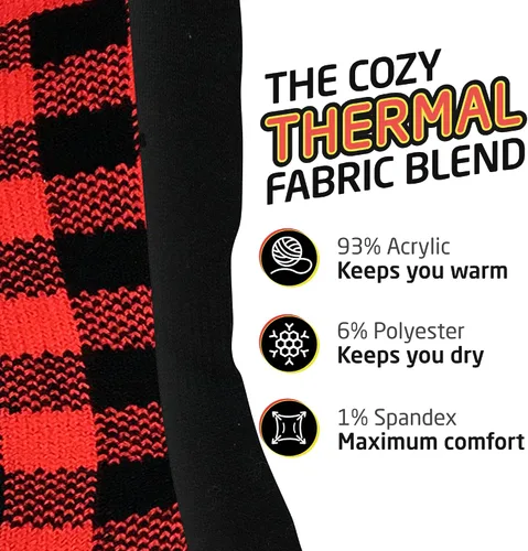 Miniatura 2 de HOT FEET Calcetines térmicos para mujer, calcetines térmicos para clima frío, gruesos y cálidos, para senderismo, calcetines aislados, tallas