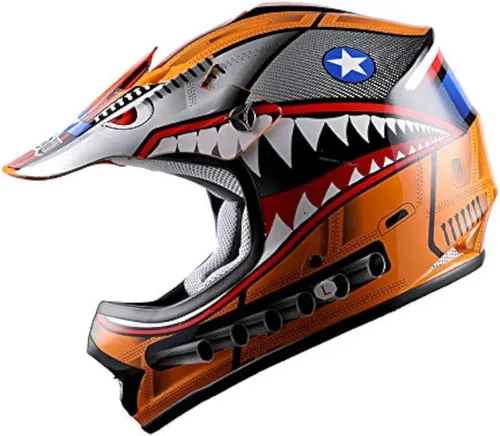 Miniatura 11 de WOW Youth Kids Motocross BMX MX ATV Dirt Bike Moutain Helmet Storm Black