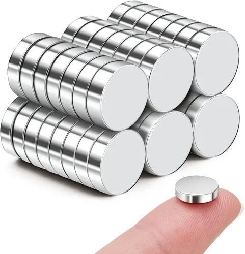 Miniatura 14 de SMARTAKE 45 piezas de imanes para refrigerador, imanes pequeños redondos de 6x2mm para nevera, imanes de neodimio premium multiusos para oficina