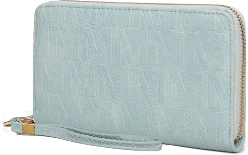 Miniatura 70 de MKF Collection Mia K - Cartera de pulsera para mujer, pequeña cartera de cuero vegano para tarjetas de crédito con cremallera y bolsillo