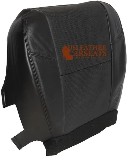 Fundas de asiento de cuero fabricadas en los Estados Unidos (compatibles con Cadillac Escalade 2007-2014), color negro