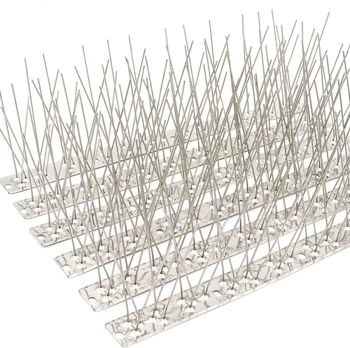 Miniatura 9 de QIEGL Púas para pájaros de acero inoxidable 304 para palomas pequeñas, antipájaros, gorriones, cerca de picos, cubierta de picos de 10.8 pies