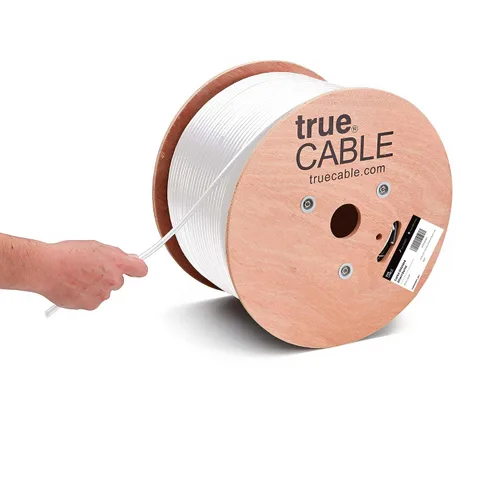 Miniatura 5 de TRUE CABLE Cable Cat6A para Enterramiento Directo, Blindado FTP, 500 pies, Impermeable, Clasificado para Exteriores CMX, Negro, 23AWG Cobre Puro