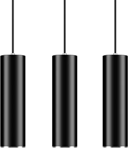 Miniatura 2 de GU10 Dia 6CM L 20CM Anillo de Plata Moderno Tubo Cilíndrico LED Lámpara Lámpara Colgante Focos para Cocina Isla Comedor Tienda Bar Counter