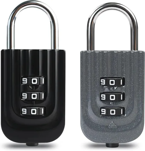 Miniatura 10 de Cerradura de combinación para casillero, cerradura de casillero de gimnasio con código, combinación de candado pequeño, candado combinado resistente