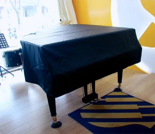 Miniatura 2 de Funda para piano de cola-elegante aspecto negro, impermeable, a prueba de polvo, protector solar y a prueba de arañazos - Funda para piano de cola