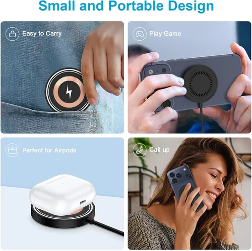 Miniatura 7 de Cargador inalámbrico magnético, almohadilla de carga inalámbrica rápida de 15 W, cargador Magsafe para Samsung Galaxy S26/S25/S24 Ultra Z Flip7