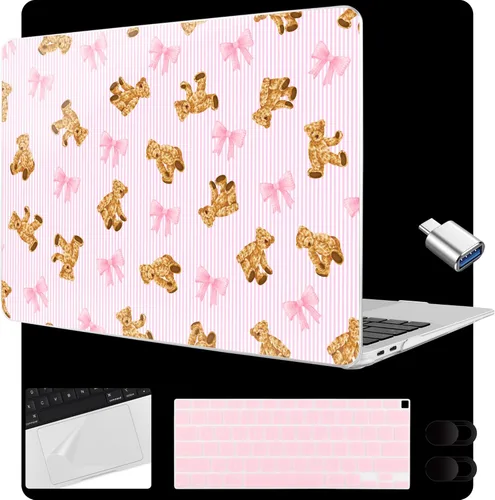 Miniatura 46 de MEEgoodo para MacBook Air de 13.3 pulgadas, funda 2021 2020 2019 2018 A2337 M1 A2179 A1932, carcasa transparente para MacBook Air M1, carcasa dura
