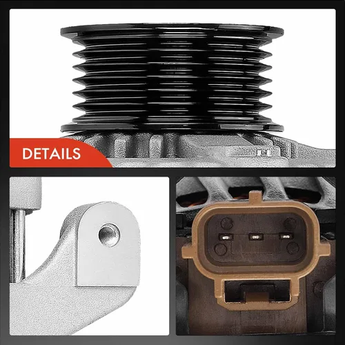 Miniatura 8 de A-Premium Alternador compatible con Ford F-150 F150 2009-2010 4.6L, 12V 135A polea de 6 ranuras en el sentido de las agujas del reloj, reemplazo #