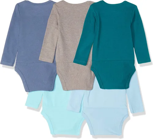 Miniatura 2 de Hanes Baby Long Sleeve Bodysuit Ultimate Flexy Bodysuits Boys Girls 5-Pack