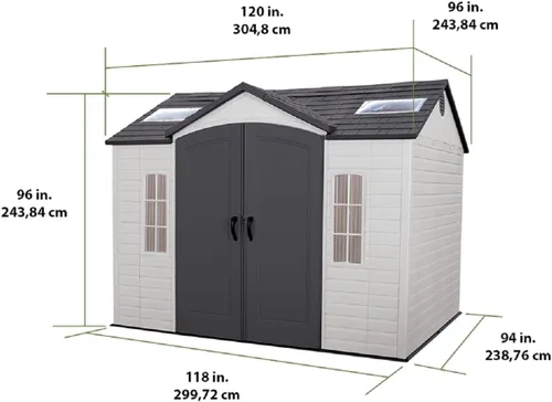 Miniatura 2 de Lifetime 60001 Almacenamiento para exterior, 10 x 8 pies.
