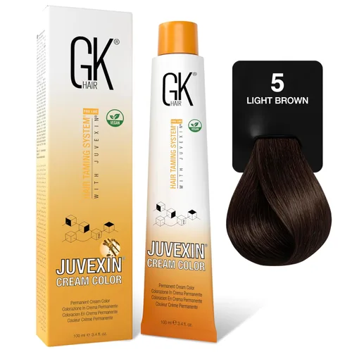 Miniatura 10 de GK HAIR Color Cream 3.0 Marrón oscuro natural – 100% cobertura de canas Resultados semipermanentes, semipermanentes o semipermanentes 8–10 vol