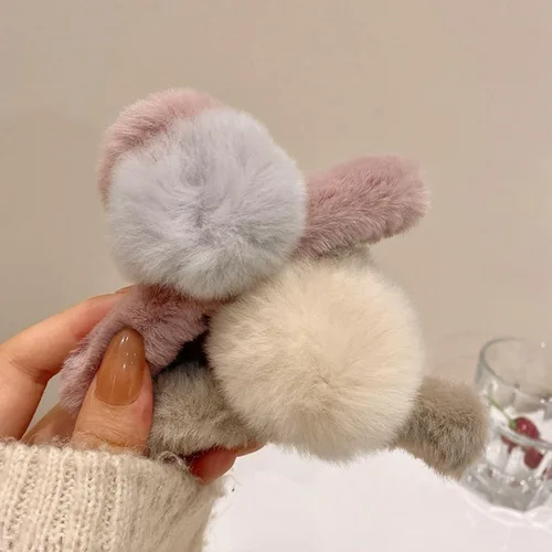 Miniatura 11 de Lindas pinzas de pelo para cabello rizado, elegante y esponjoso, pelo sintético, clip grande para cabello fino y largo, antideslizante, para mujeres
