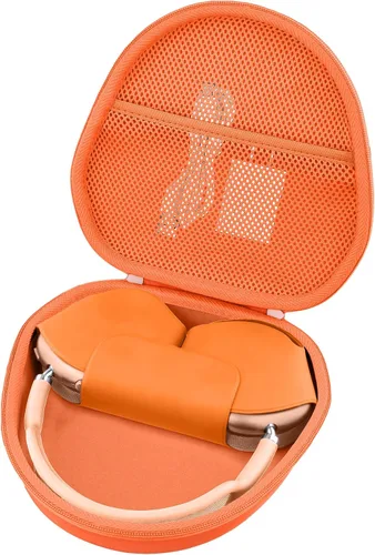 Miniatura 10 de khanka Estuche rígido de transporte para auriculares inalámbricos sobre la oreja de Apple AirPods Max 2/Apple AirPods Max, funda negra